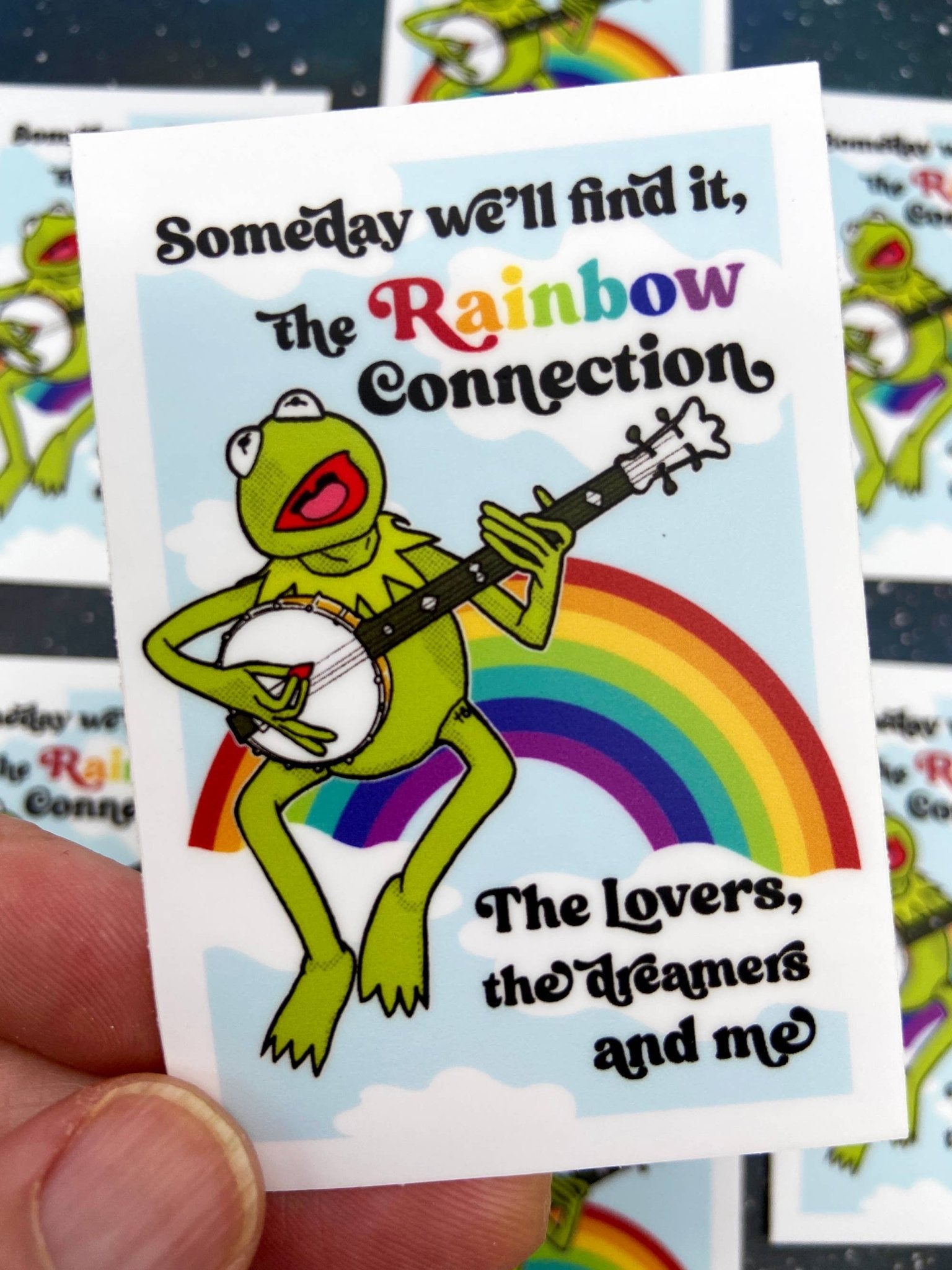 Vinyl Decal - Kermit the Frog - The Rainbow Connection - The Regal Find