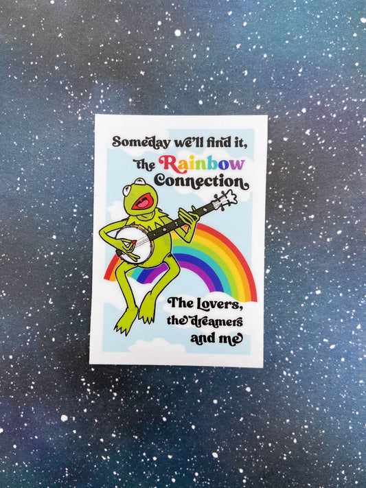 Vinyl Decal - Kermit the Frog - The Rainbow Connection - The Regal Find