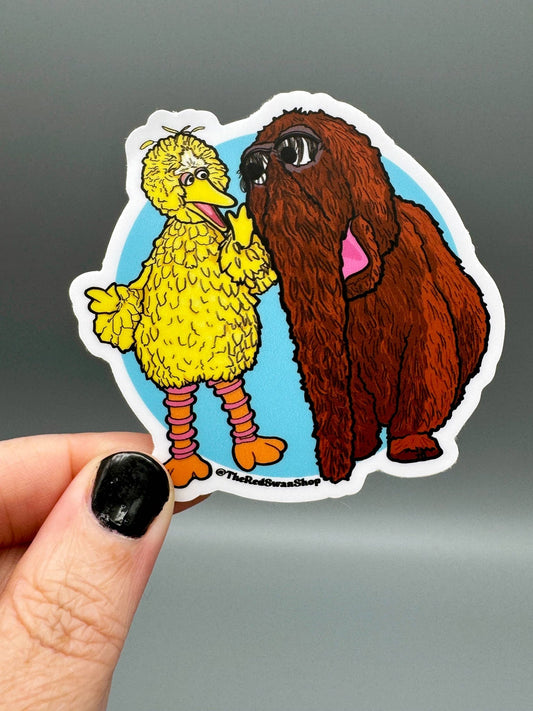 Vinyl Decal - Ride or Die - Big Bird & Snuffy - The Regal Find