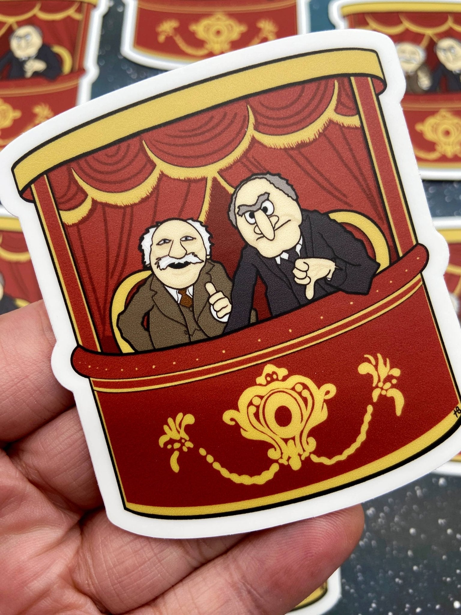 Vinyl Decal - Statler and Waldorf - The Muppets - The Regal Find