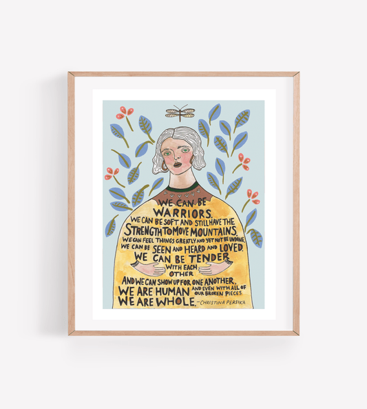 Warrior Woman Art Print: 11x14" - The Regal Find