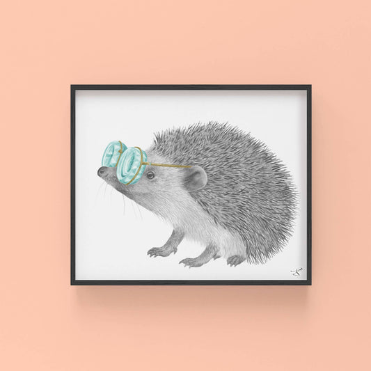 Whitby Valentine European Hedgehog Portrait Study 8 x 10 - The Regal Find