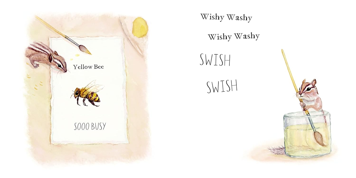Wishy Washy: A Board Book of First Words and Colors for Growing Minds - The Regal Find