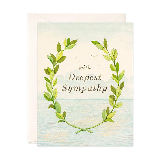 With Deepest Sympathy Greeting Card - The Regal Find