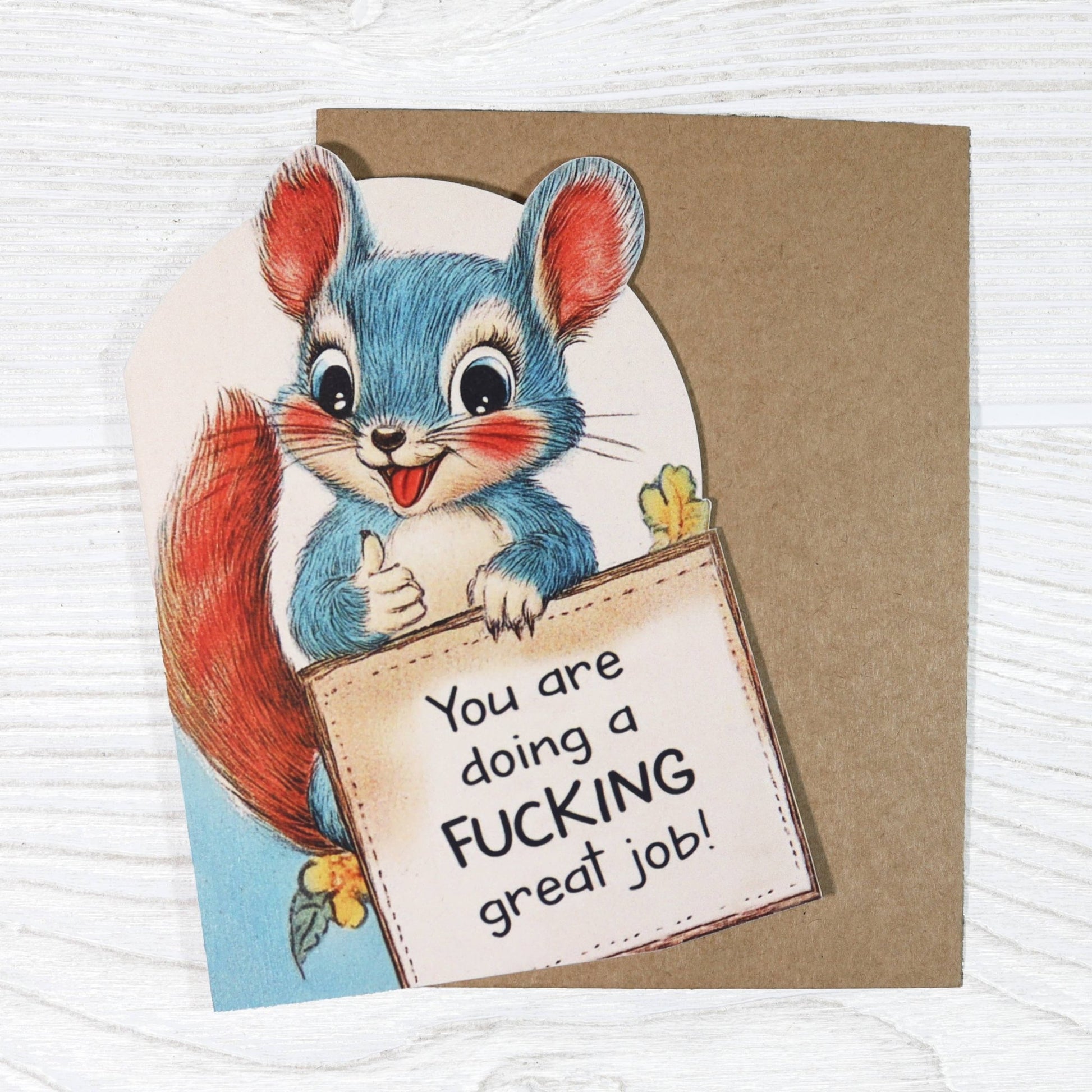 You Are Doing a Fucking Great Job - Cute Encouragement Card - The Regal Find