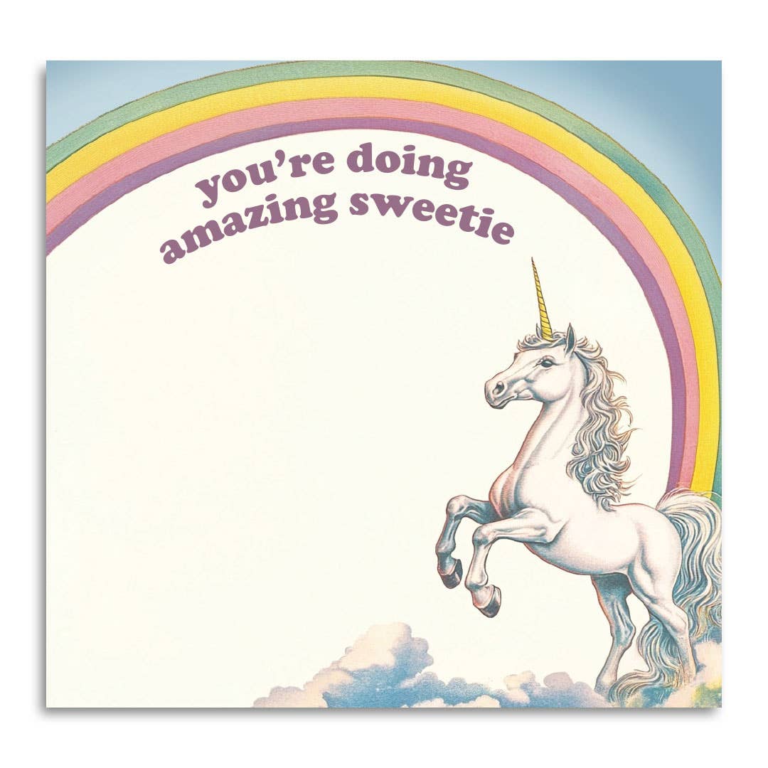 You're Doing Amazing - Funny Motivational Sticky Note Pad - The Regal Find