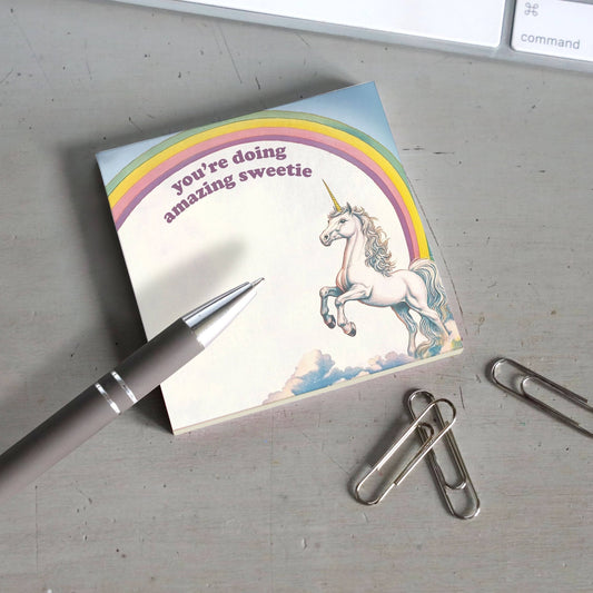 You're Doing Amazing - Funny Motivational Sticky Note Pad - The Regal Find