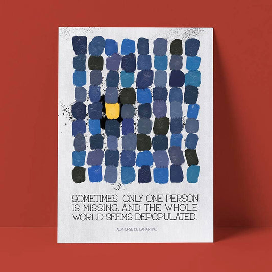 Alphonse de Lamartine Canvas Sympathy Card - The Regal Find