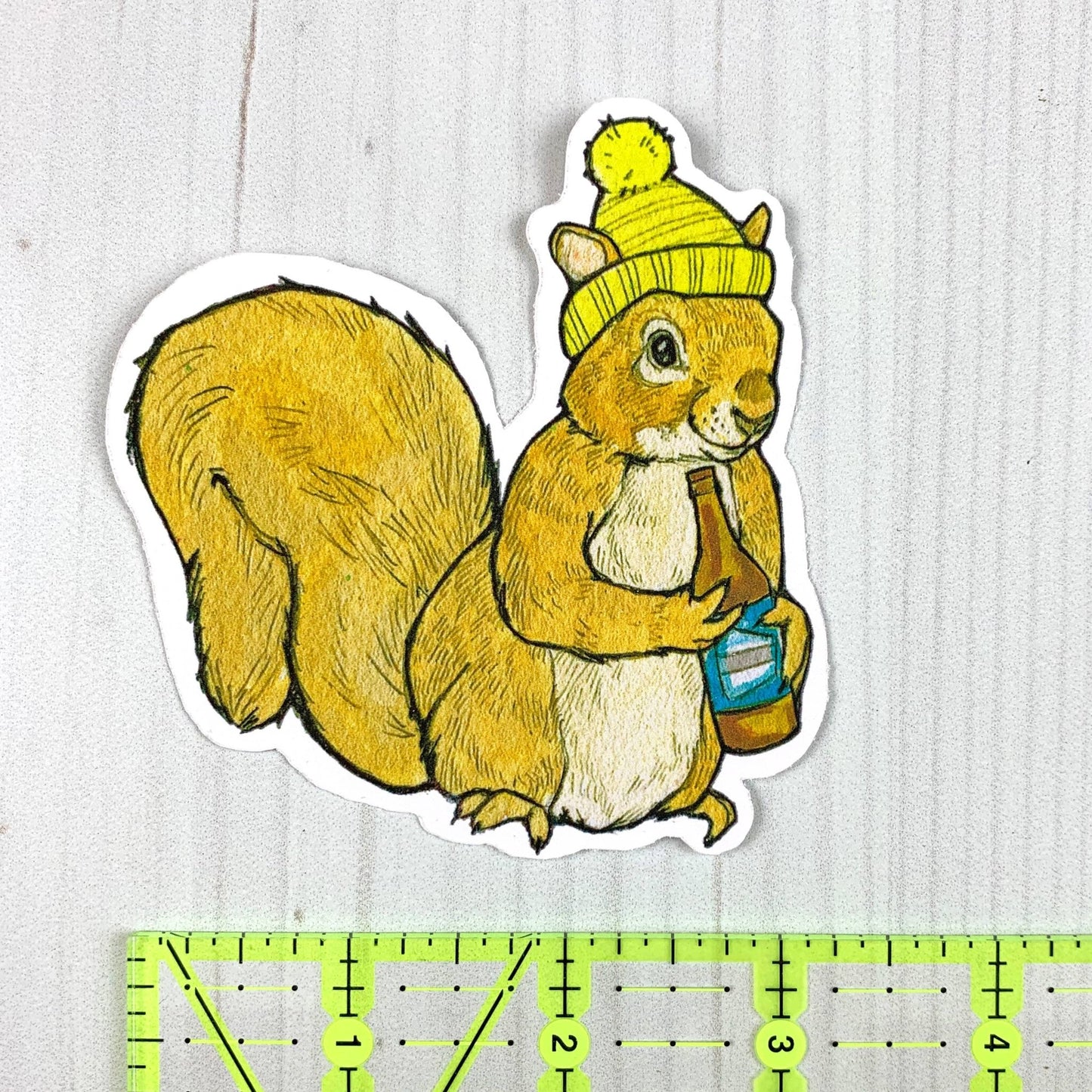 Beer Squirrel Vinyl Sticker - The Regal Find