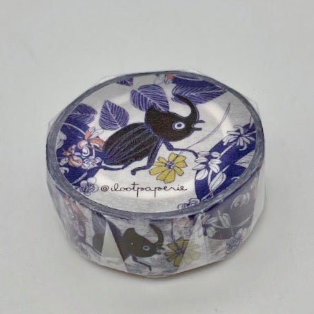 Beetles Garden Floral Washi Tape - The Regal Find
