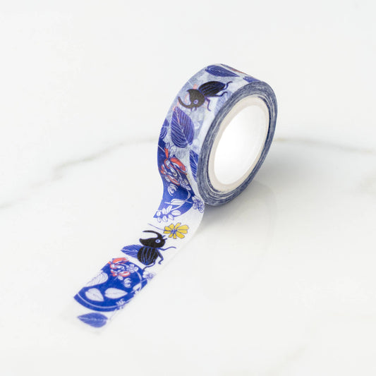 Beetles Garden Floral Washi Tape - The Regal Find
