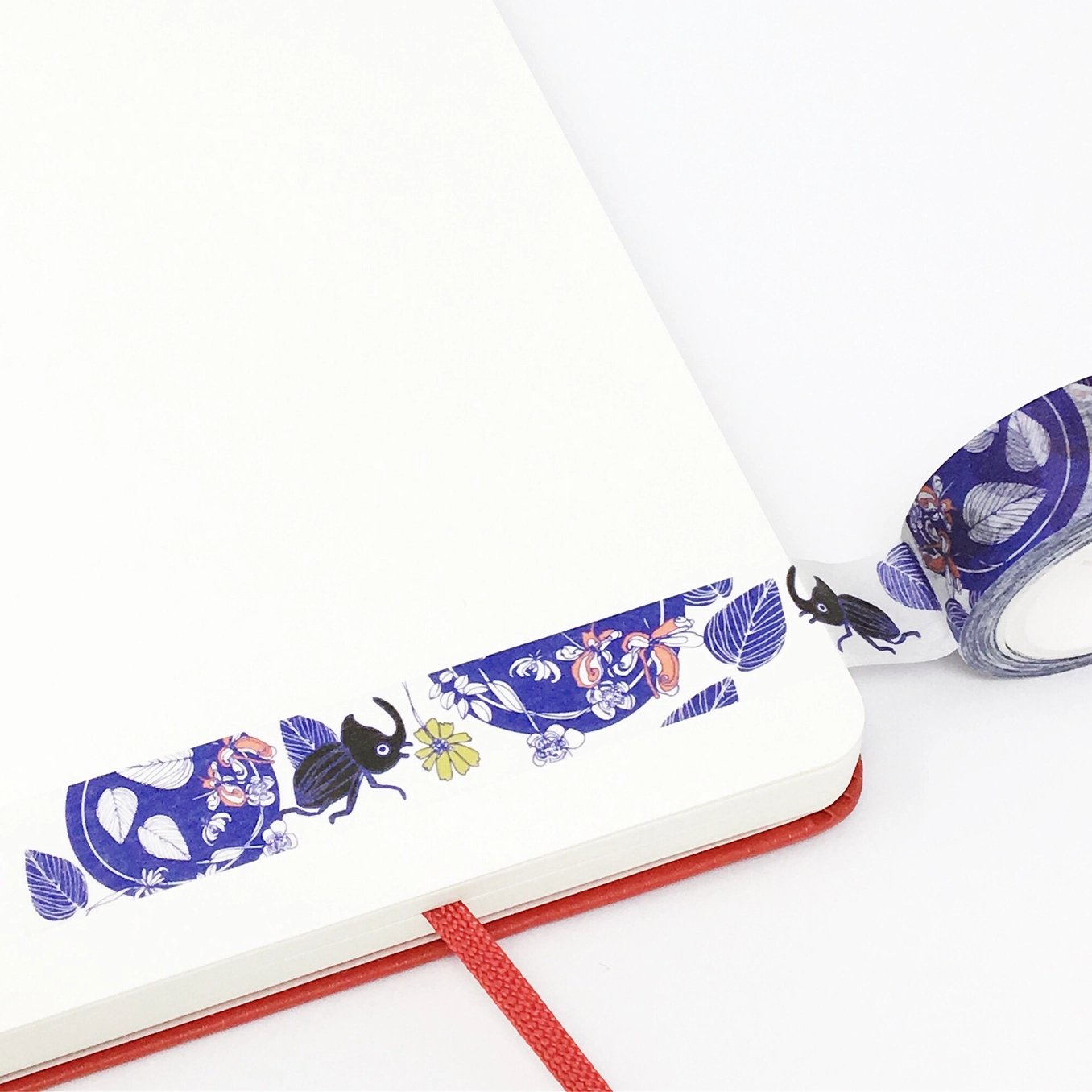Beetles Garden Floral Washi Tape - The Regal Find