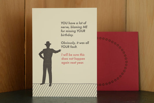 Blame Game Card - The Regal Find