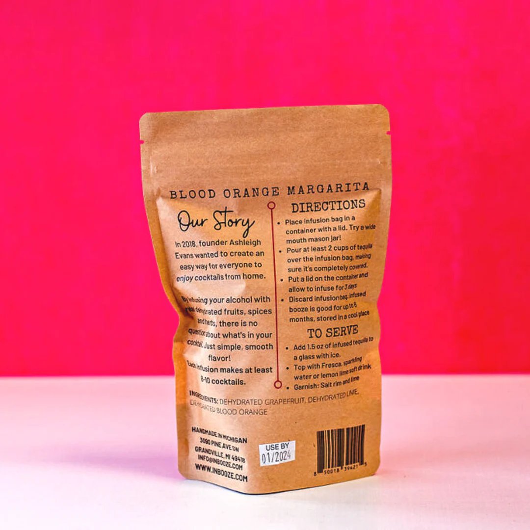 Blood Orange Margarita Alcohol Infusion Cocktail Kit - The Regal Find