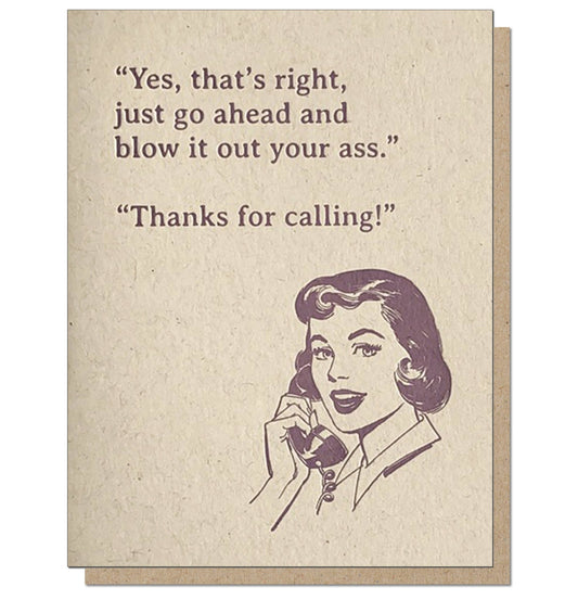 Blow It Out Your Ass Card - The Regal Find