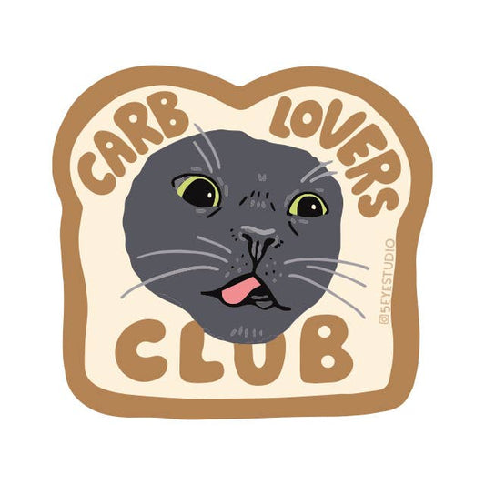 Carb Lovers Club Diecut Vinyl Sticker - The Regal Find