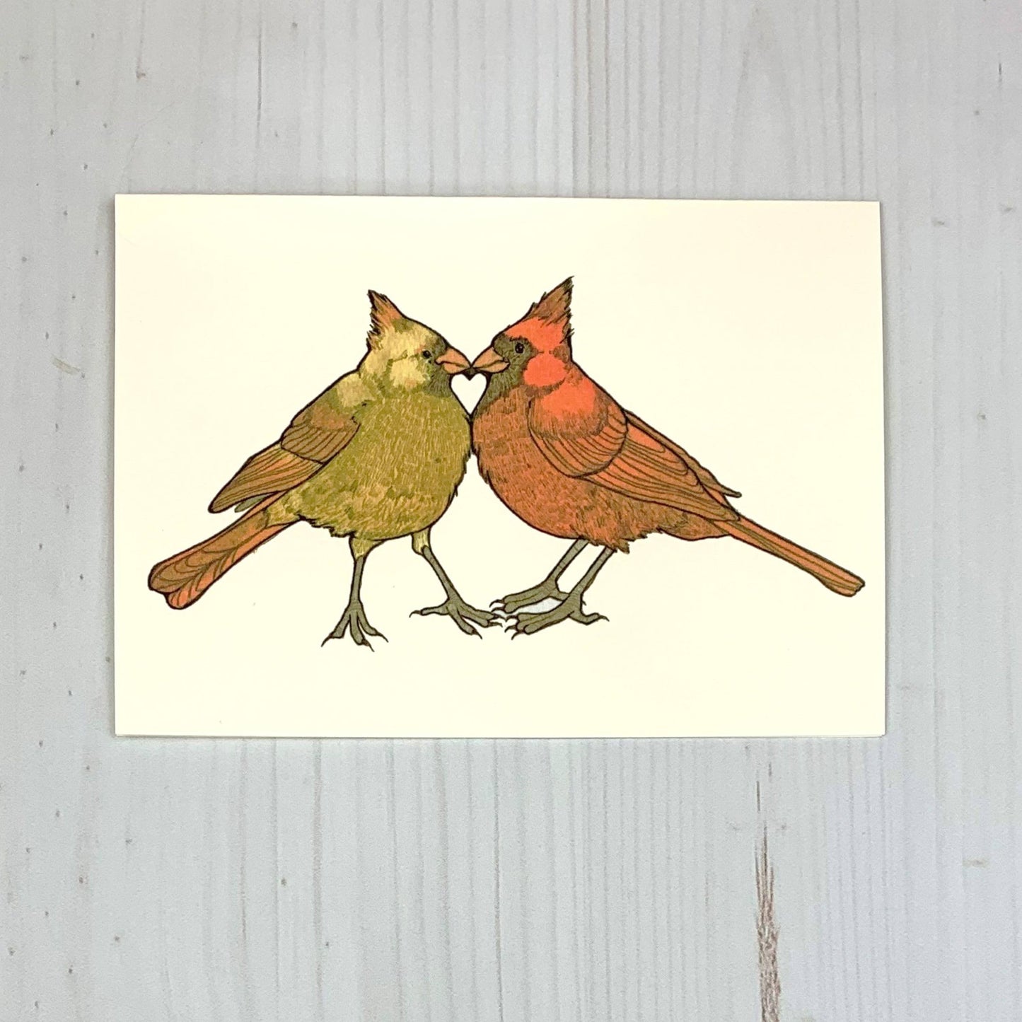 Cardinal Heart 5x7" Notecard - The Regal Find