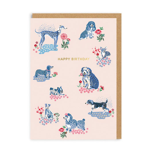 Cath Kidston Happy Birthday Puppy Fields Greeting Card - The Regal Find