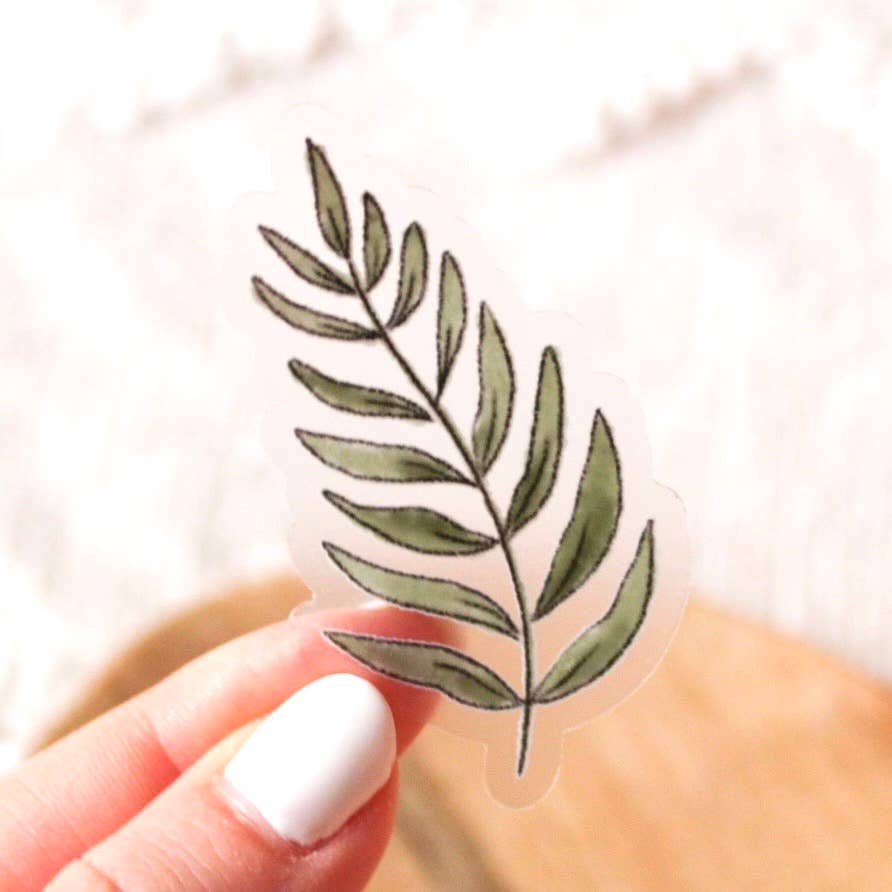 Clear Fern Leaves 2.25x1.5in - The Regal Find
