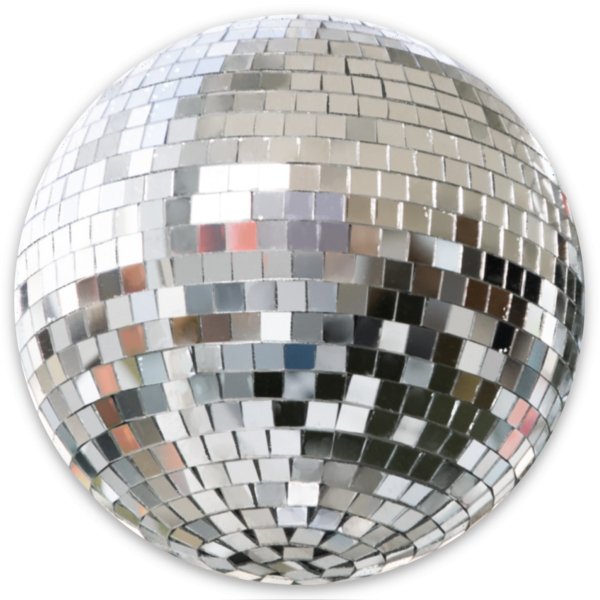 Disco Ball Sticker, 2.8 in. x 2.8 in. - The Regal Find