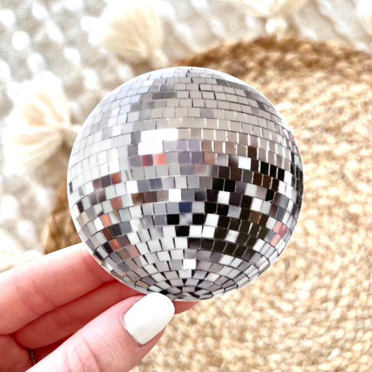 Disco Ball Sticker, 2.8 in. x 2.8 in. - The Regal Find