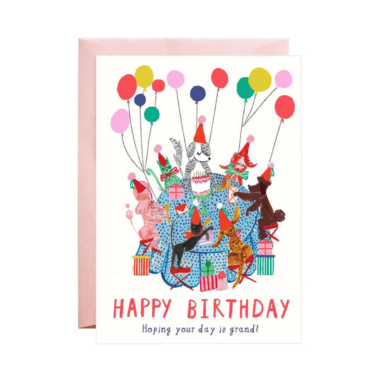 Dog Party Birthday Card - The Regal Find