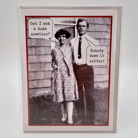 Dumb Question Card - The Regal Find