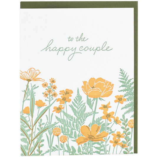 Field of Flowers Wedding Card - The Regal Find