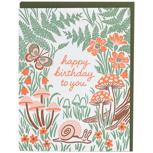 Garden Snail Birthday Card - The Regal Find