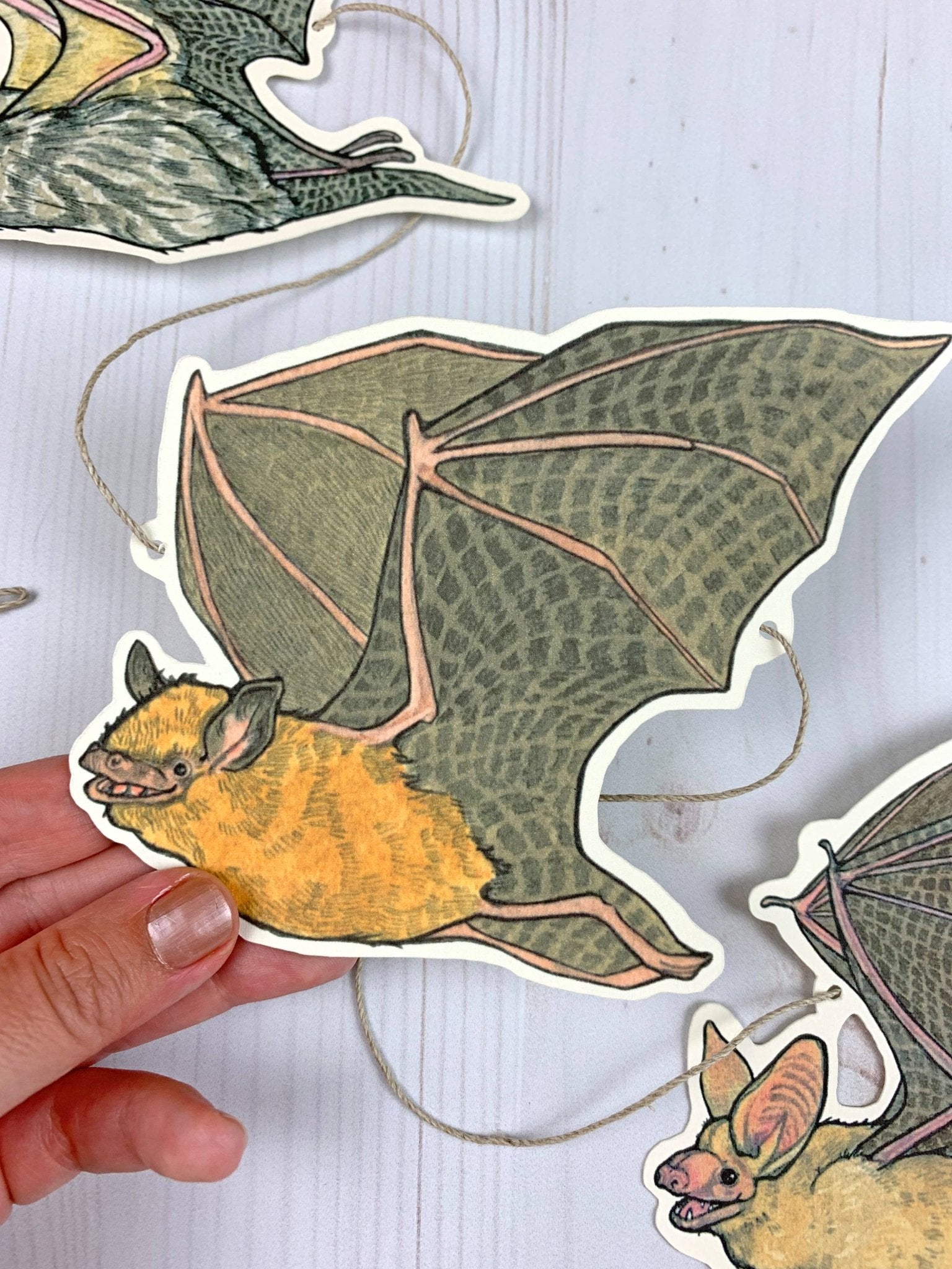 Happy Bat Illustrated Garland - The Regal Find