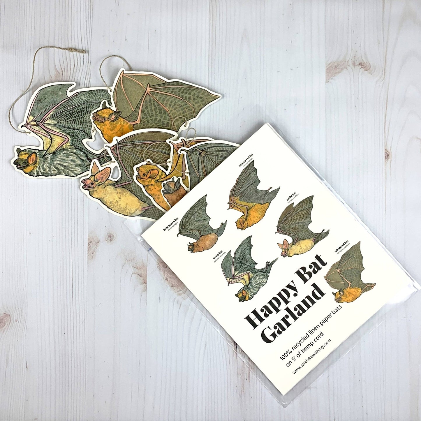 Happy Bat Illustrated Garland - The Regal Find