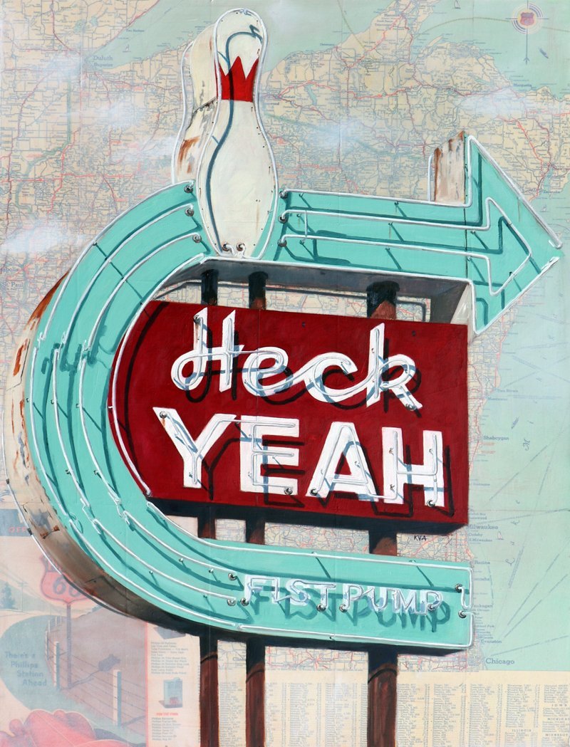 Heck Yeah Map Print - The Regal Find