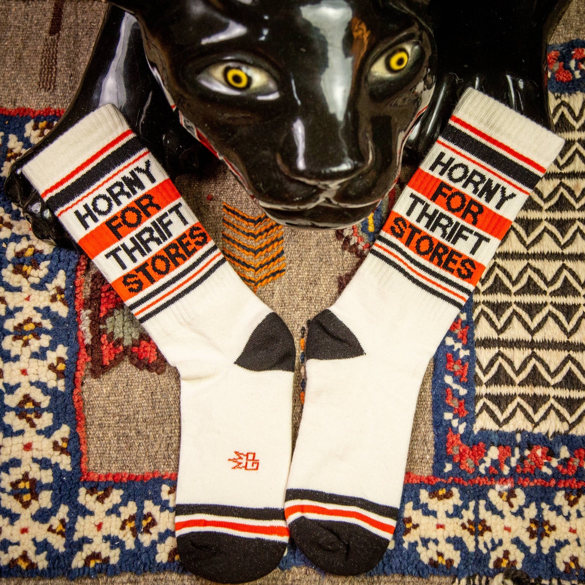 Horny For Thrift Stores Gym Crew Socks - The Regal Find