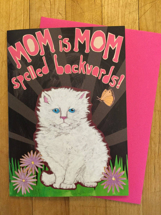 Mom Spelled Backwards Card - The Regal Find