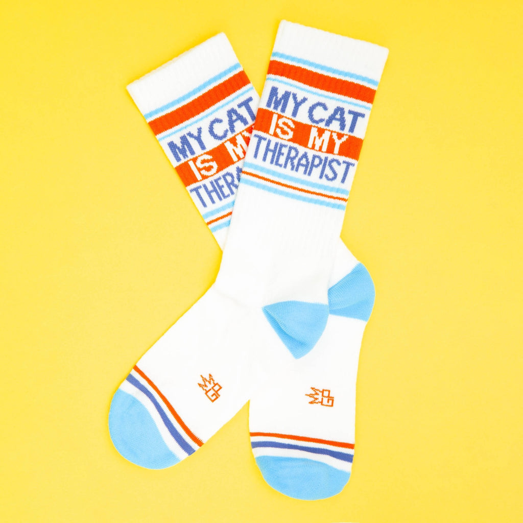 My Cat Is My Therapist Gym Crew Socks - The Regal Find