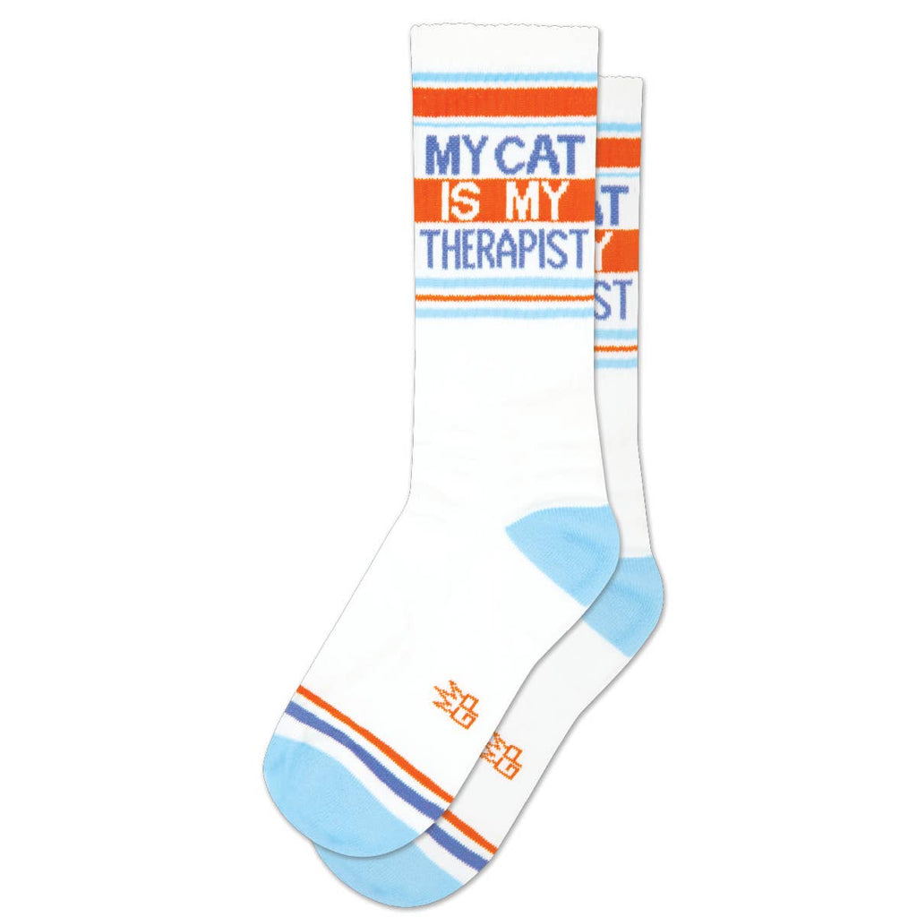 My Cat Is My Therapist Gym Crew Socks - The Regal Find