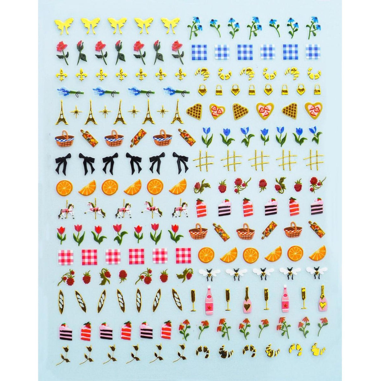 Nail Art Stickers - Picnic in Paris - The Regal Find