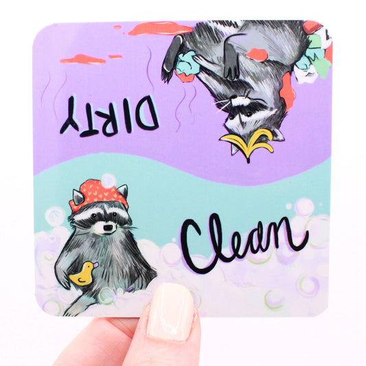 Raccoon Reversible Dishwasher Magnet - The Regal Find