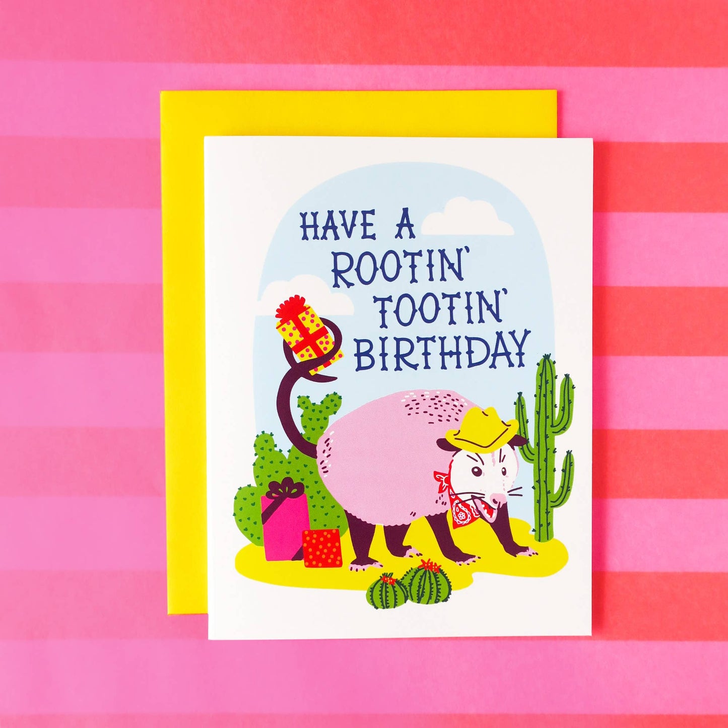 Rootin'Tootin' Birthday A2 Single Greeting Card - The Regal Find