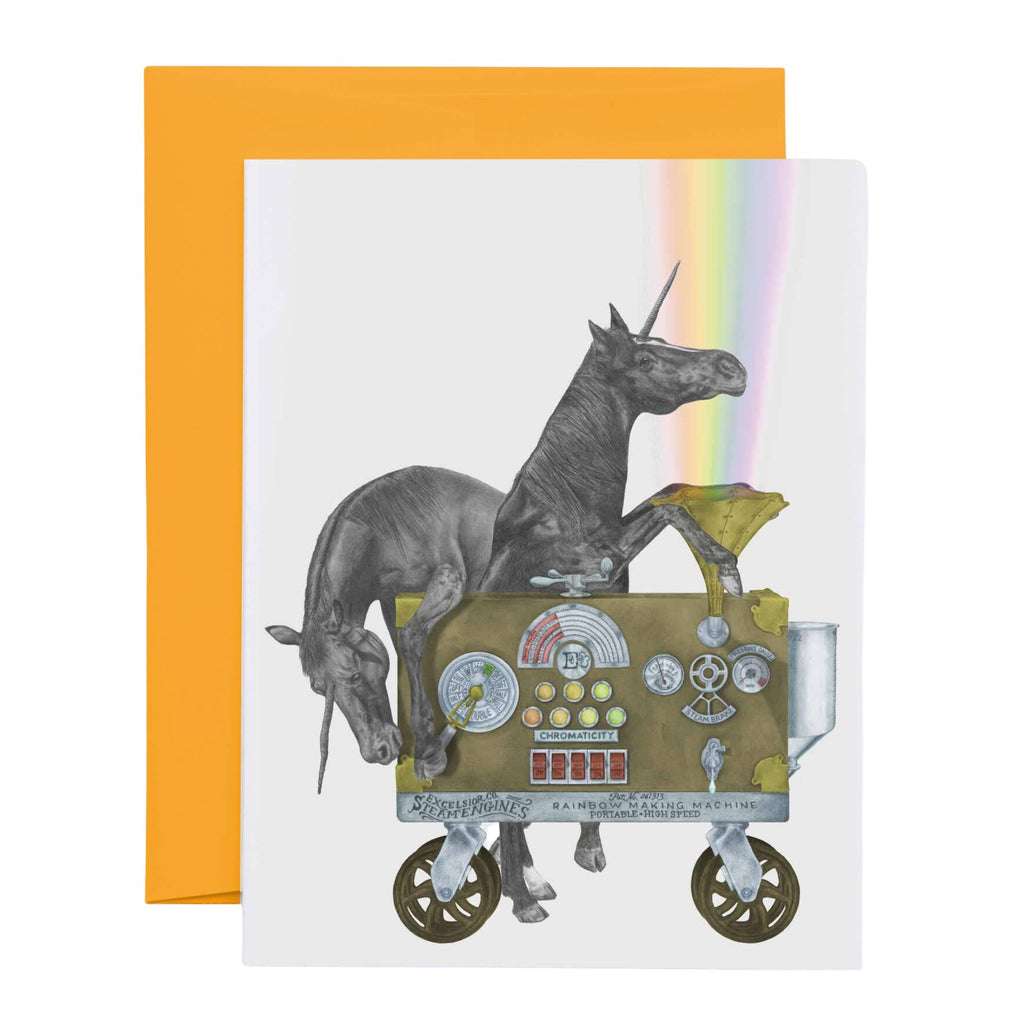 Ruby Jezebel & Jackpot Flame Unicorn Note Card - The Regal Find
