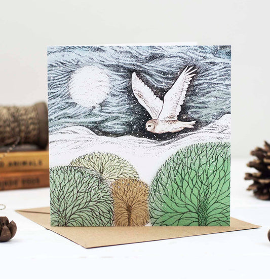 Snowy Owl Greeting Card - The Regal Find
