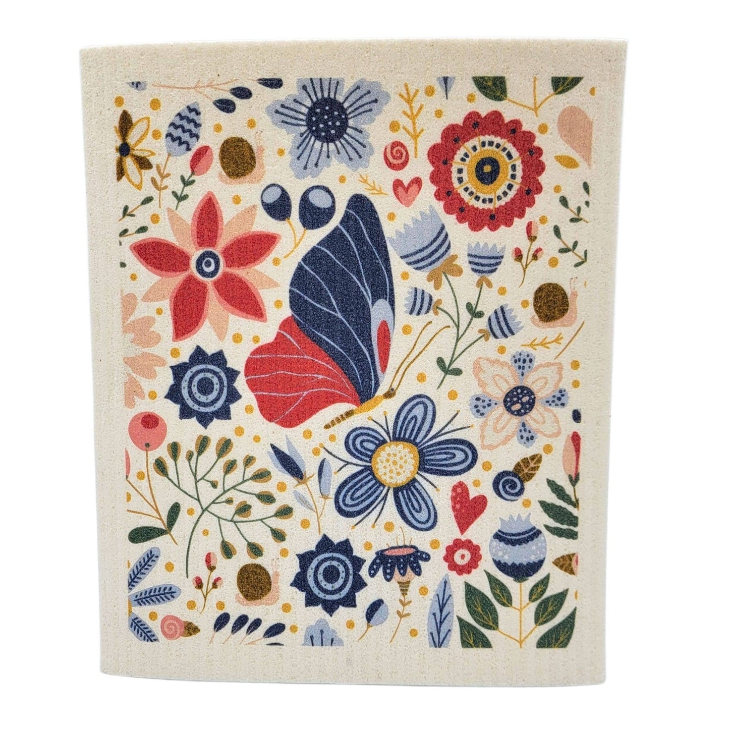 Spring Garden Flowers Swedish Dishcloth - Spring Decor - The Regal Find