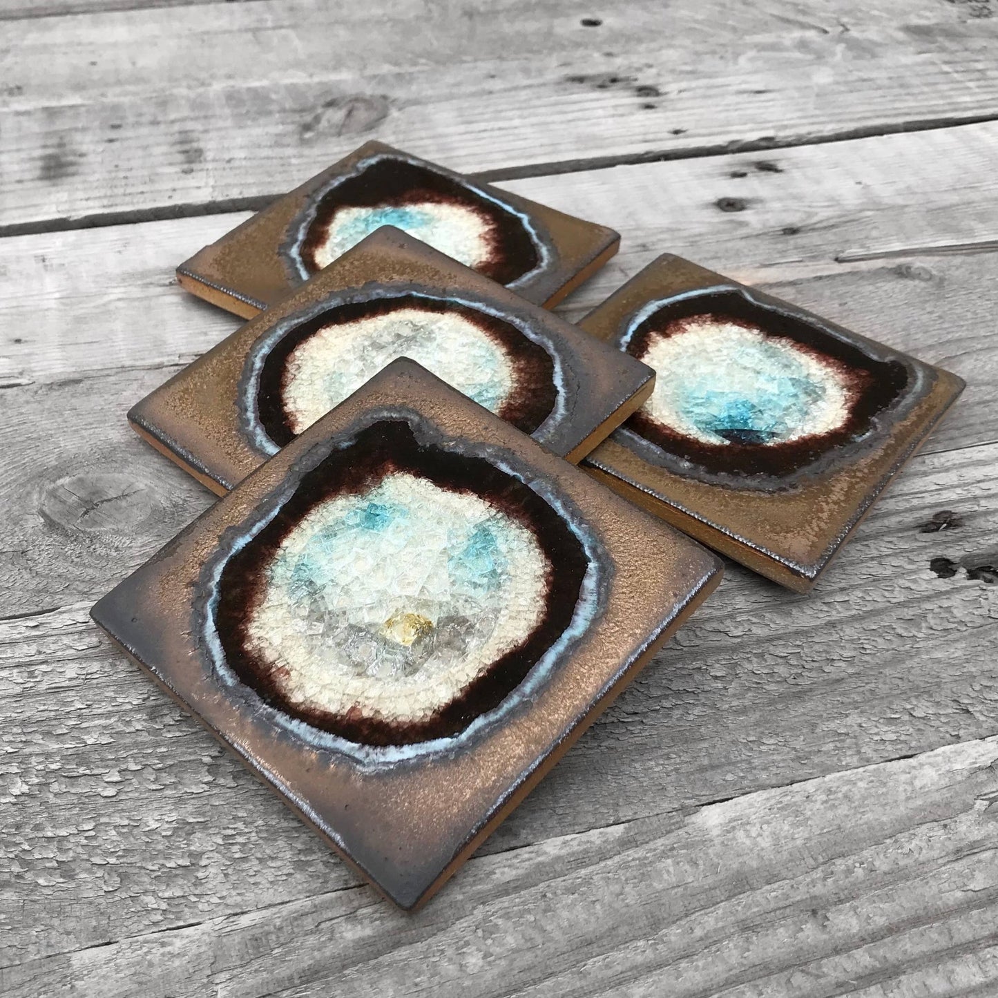 Square Coaster - Bronze: Individual Coaster - The Regal Find