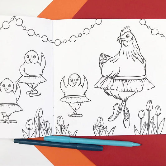 The Fashionable Hens Coloring Book - The Regal Find