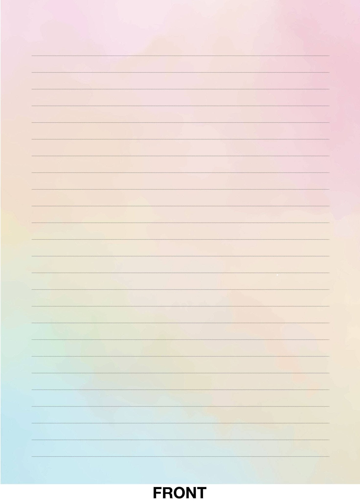True Colors Lined Stationery Set - The Regal Find