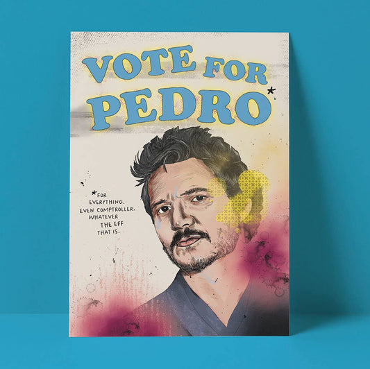 Vote for Pedro Card - The Regal Find