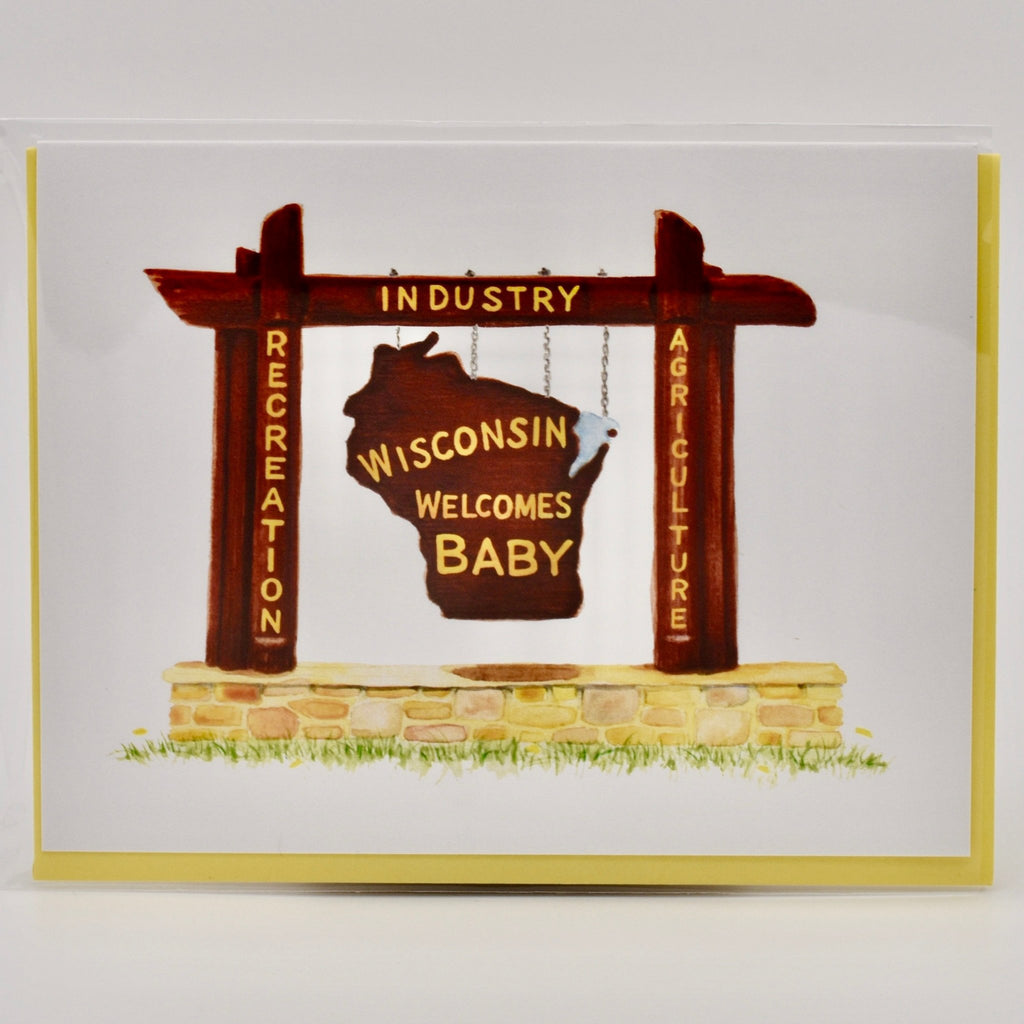 Wisconsin Welcomes Baby Card - The Regal Find